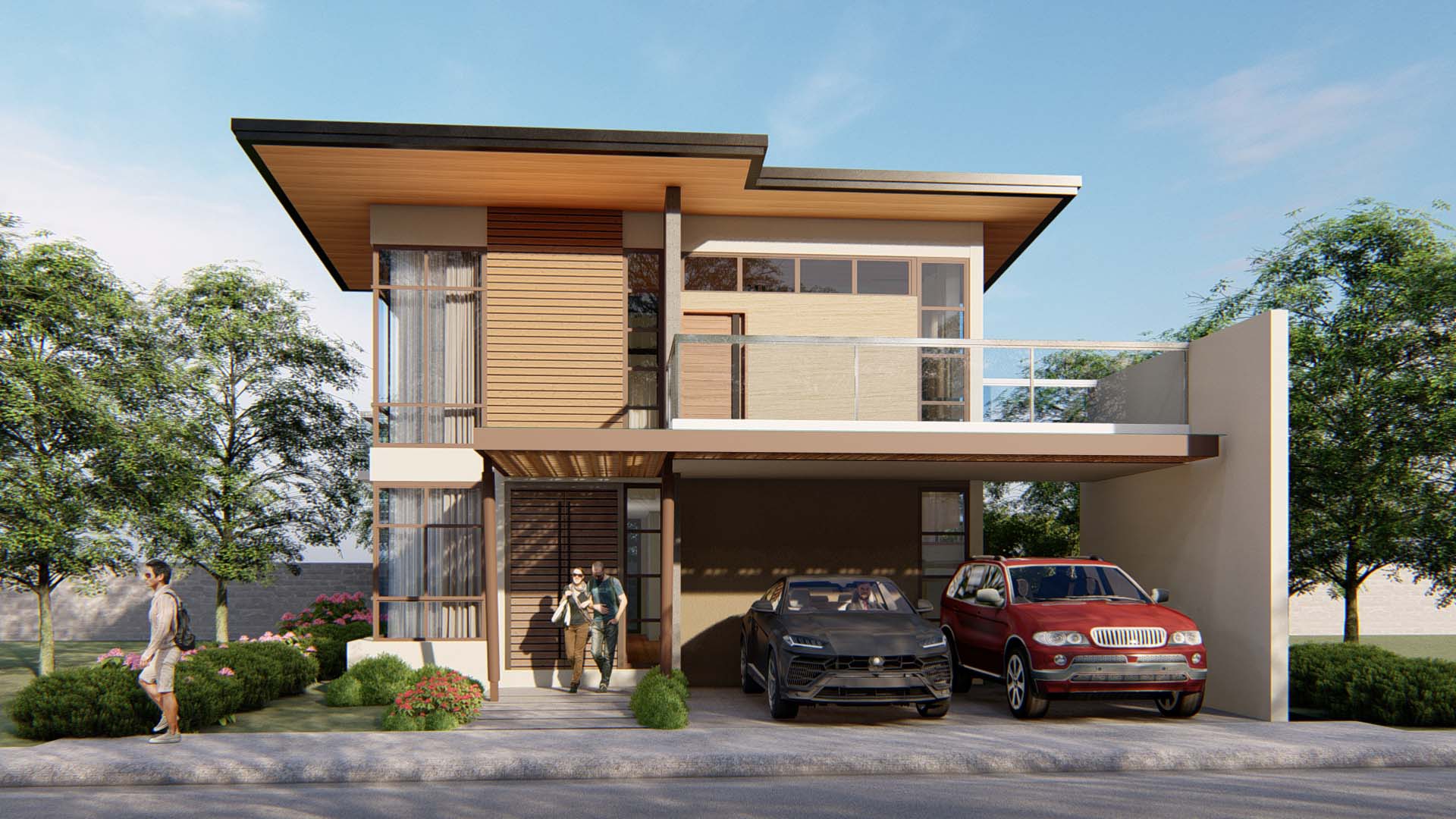 Prana Garden Villas residential village with 2 vehicles and 2 person